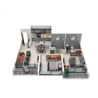 Codename Pearl Punawale 2 BHK Floor Plan Image